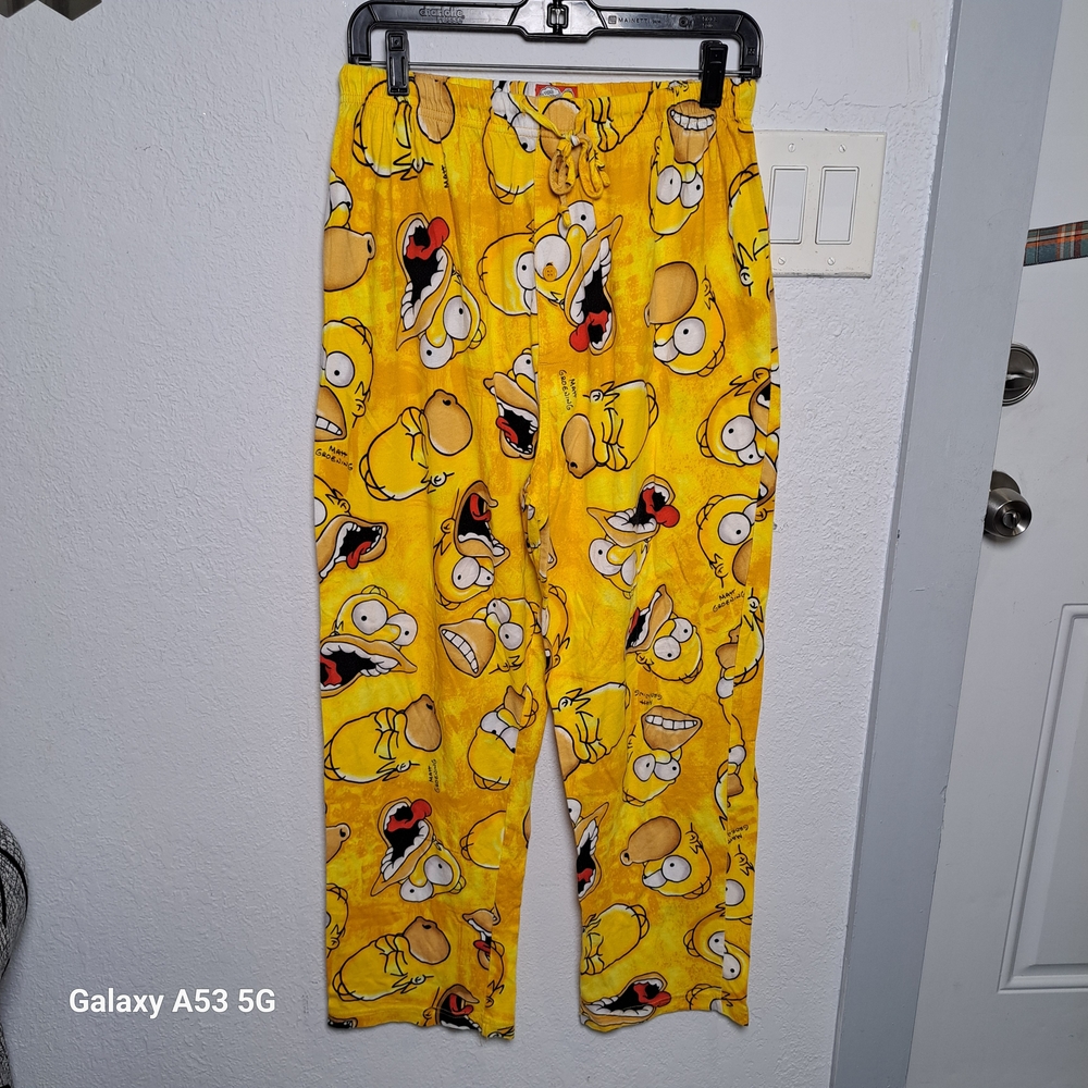 Vibrant Yellow The Simpsons Pajama Bottoms